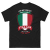 T-shirt Italie noir - I'm Not Perfect, But I'm Italian