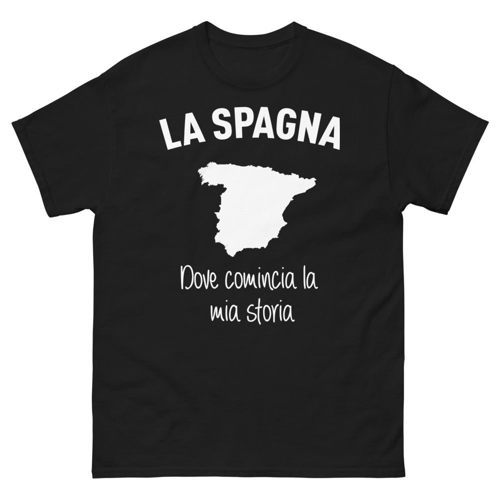 T-shirt Espagne noir - Dove comincia la mia storia
