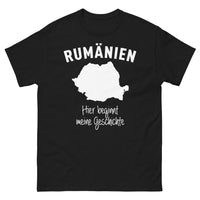 Thumbnail for T-Shirt Rumänien schwarz - hier beginnt meine geschichte