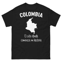 Thumbnail for T-shirt Colombie noir - Colombia, el sitio donde comienza mi historia