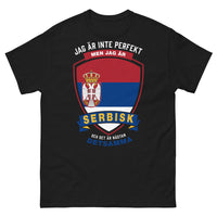 Thumbnail for T-shirt Serbie noir - pas parfait mais Serbe
