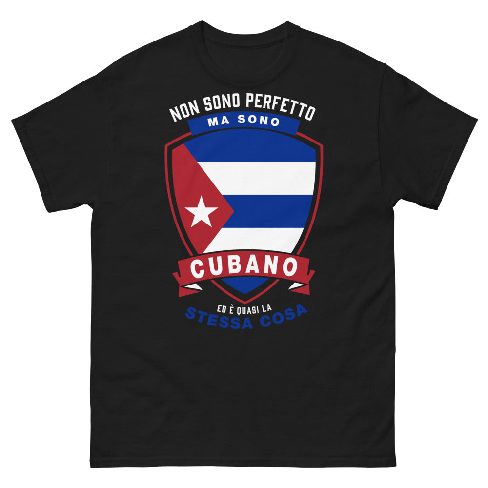 T-shirt Cuba marine - Non sono perfetto ma sono cubano