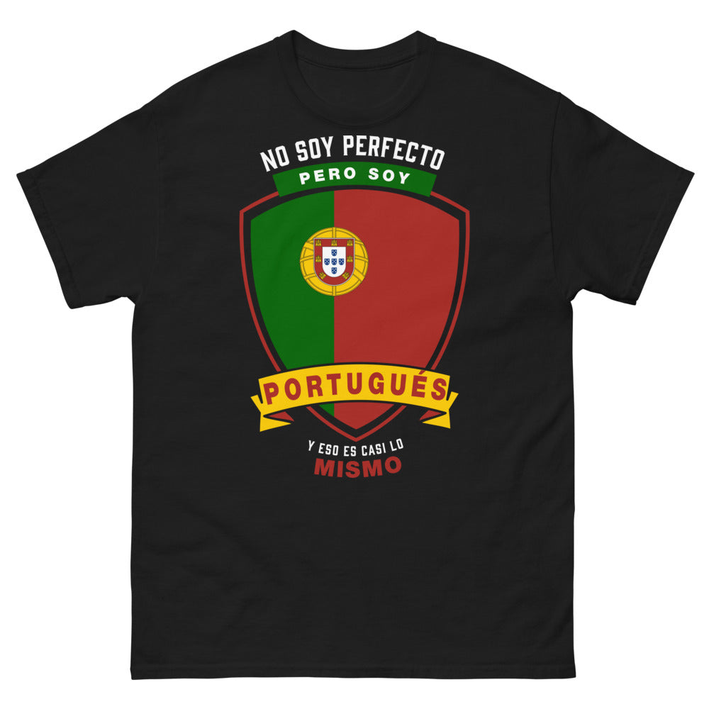 T-shirt portugais noir - No soy perfecto