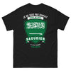 T-shirt Saoudien noir - Je ne suis pas parfait mais je suis Saoudien