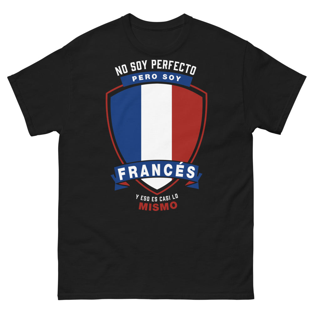 T-shirt français noir - No soy perfecto