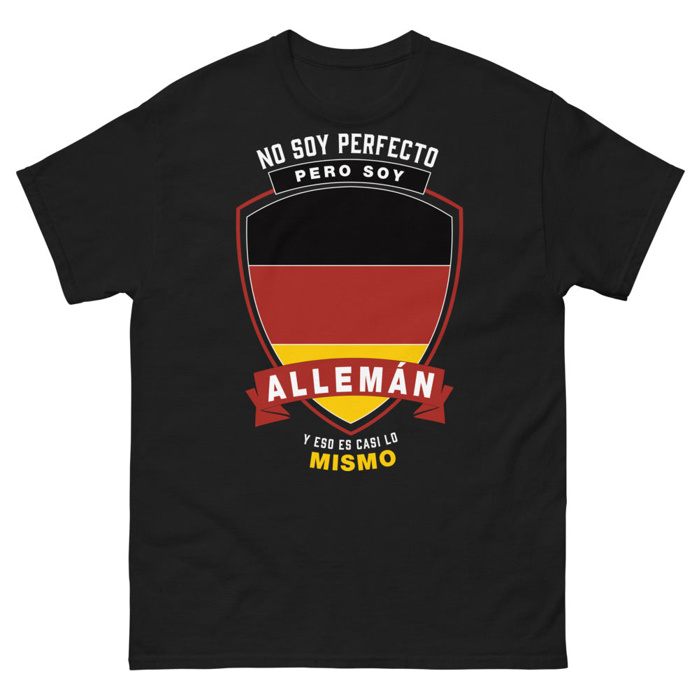 T-shirt Allemagne noir - No soy perfecto pero soy alemán