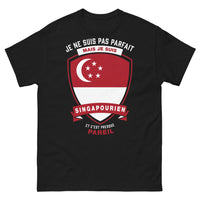 Thumbnail for T-shirt Singapourien noir - je suis singapourien