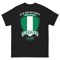 Thumbnail for T-shirt Nigérian noir - Je ne suis pas parfait