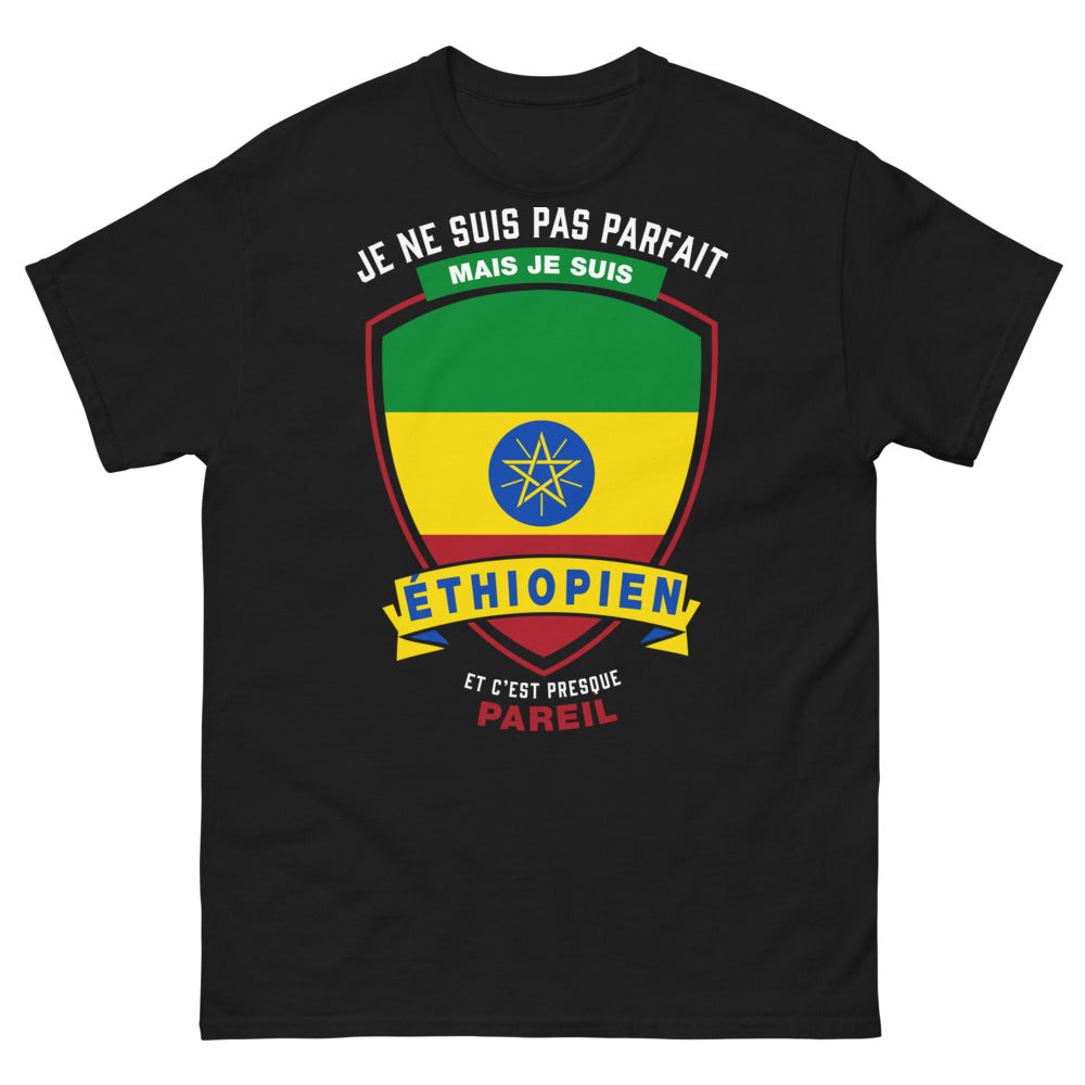 T-shirt Éthiopien noir - presque parfait
