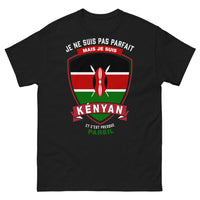 Thumbnail for T-shirt Kenyan noir - Je ne suis pas parfait mais je suis Kenyan