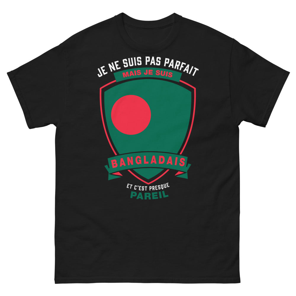 T-shirt Bangladais noir - humour autodérision sur ses origines
