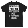 T-shirt Breton noir - Je ne suis pas parfait mais je suis un Petit
