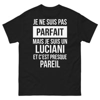 Thumbnail for T-shirt Luciani Corse noir - Je ne suis pas parfait mais je suis un Luciani