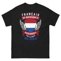 Thumbnail for T-shirt Français de naissance noir - double culture
