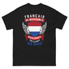 T-shirt Français de naissance noir - double culture