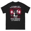 T-shirt Suisse noir - tempête rebelle