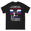 T-shirt esprit russe noir - La tempête slave