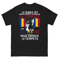 Thumbnail for T-shirt Roumains Tempête noir - nous sommes la tempête