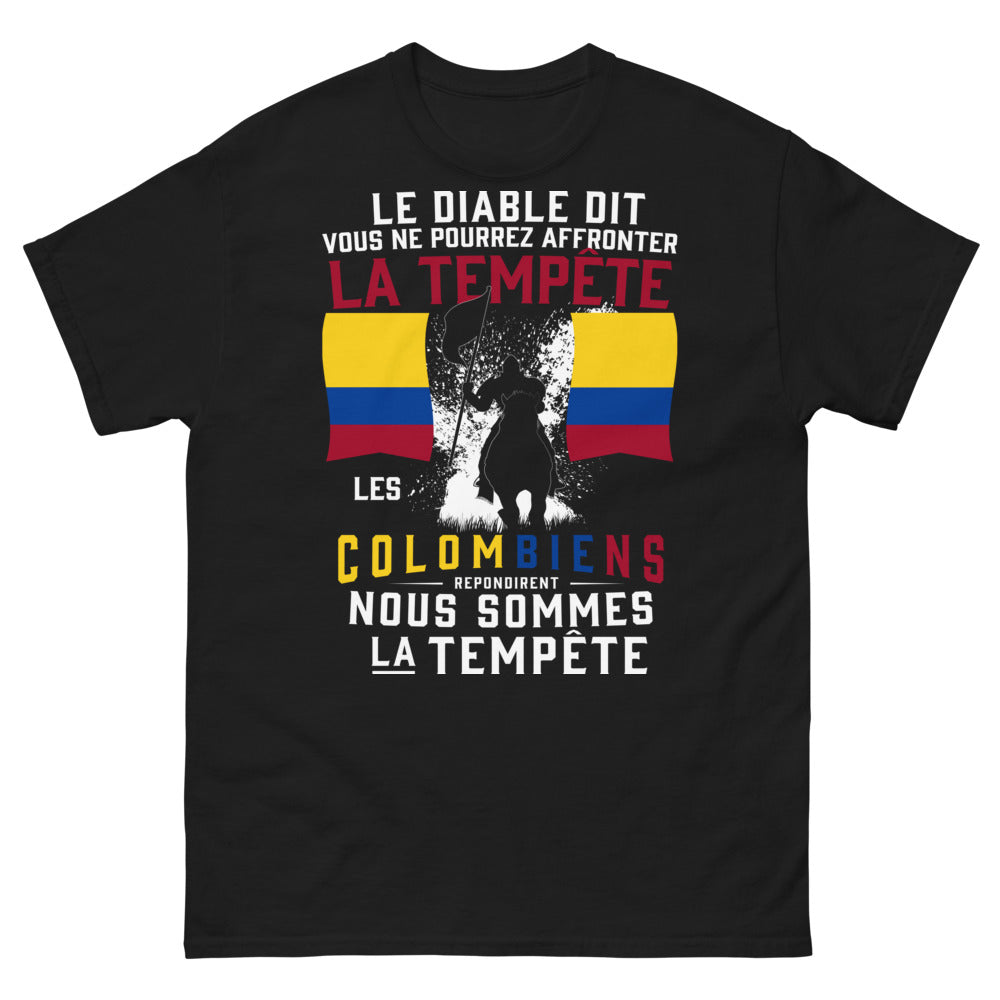 T-shirt Colombiens noir - affronter la tempête