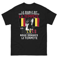 Thumbnail for T-shirt Belgique noir - tempête et fierté belge
