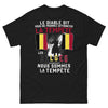 T-shirt Belgique noir - tempête et fierté belge
