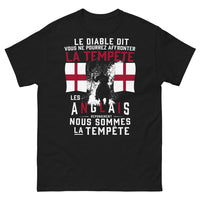 Thumbnail for T-shirt Tempête Anglais noir - esprit combatif et chic