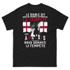 T-shirt Tempête Anglais noir - esprit combatif et chic