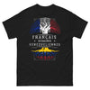 T-shirt Français de racines vénézuéliennes noir - héritage franco-vénézuélien