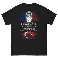 Thumbnail for T-shirt Français de Racines Turques noir - humour double culture