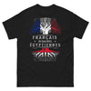 T-shirt Français d'Origines Égyptiennes noir - design sombre