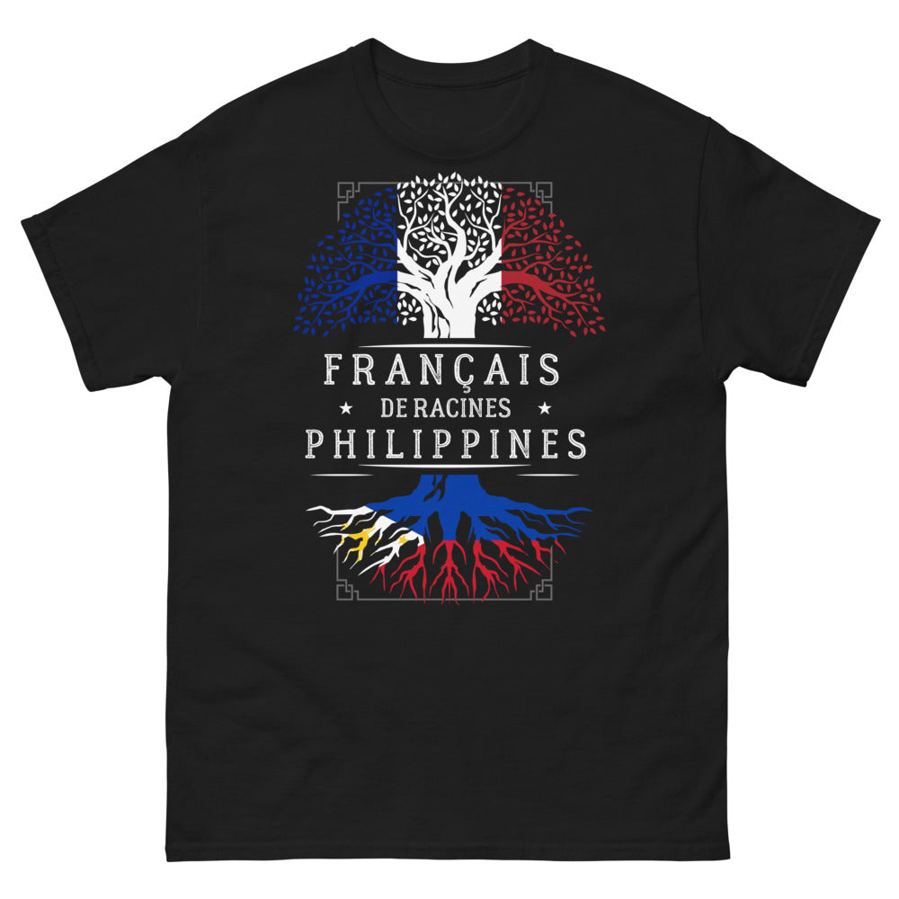 T-shirt Philippines noir - Français de racines
