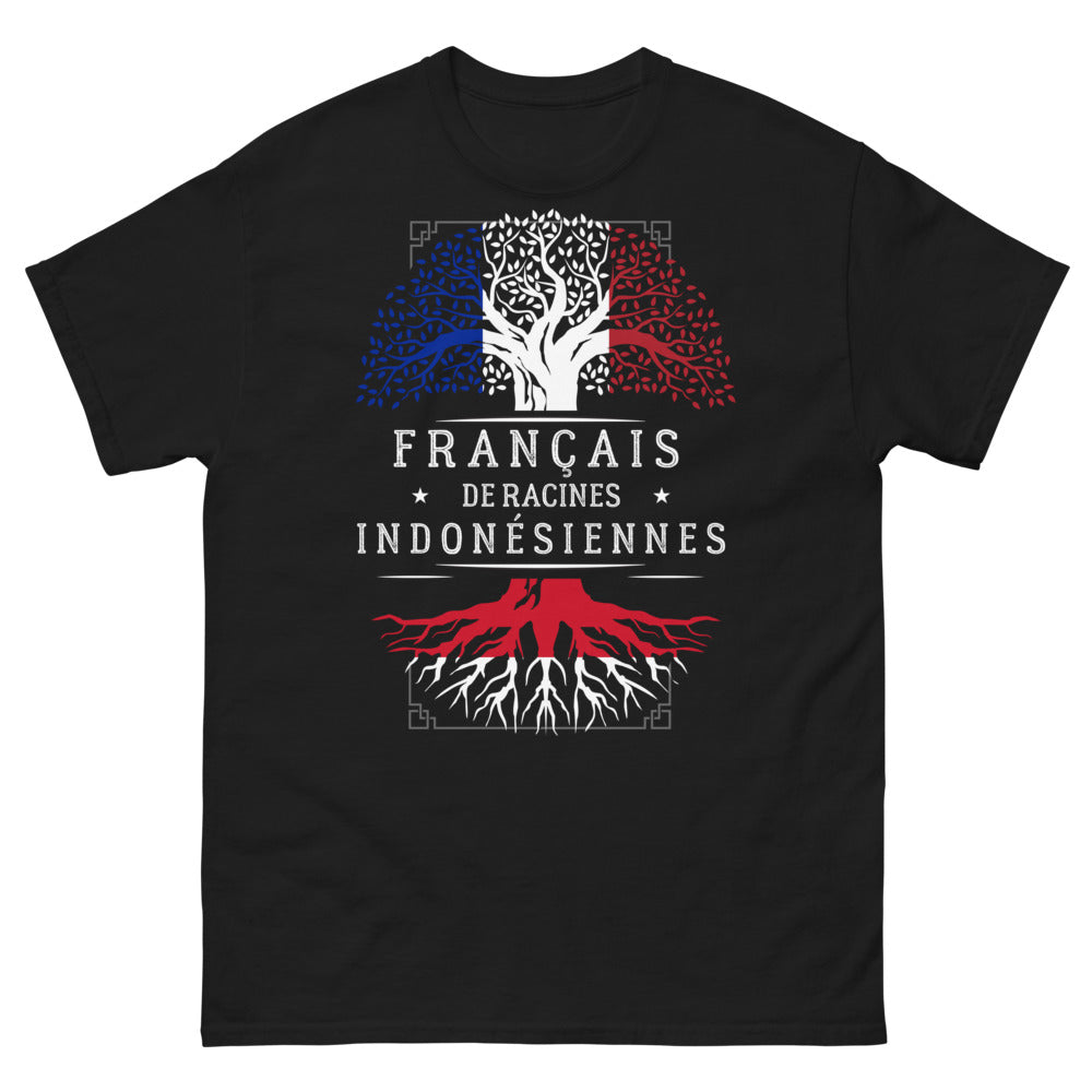 T-shirt Racines Indonésiennes noir - fierté et tradition