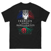 T-shirt Français d'origine bangladaise noir - double culture fière