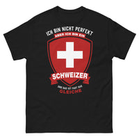 Thumbnail for T-shirt Suisse noir - Nicht perfekt, aber fast ein Schweizer