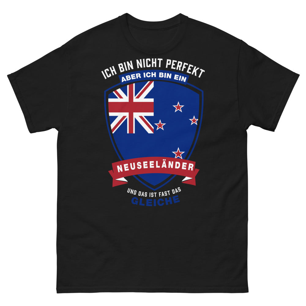 T-shirt Neuseeland noir - pas parfait, néo-zélandais