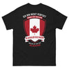 T-shirt Canada noir - fierté canadienne, humour ironique