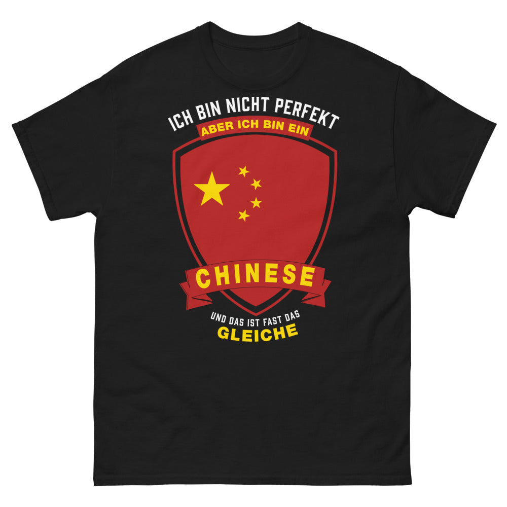T-shirt chinois noir - humour et fierté