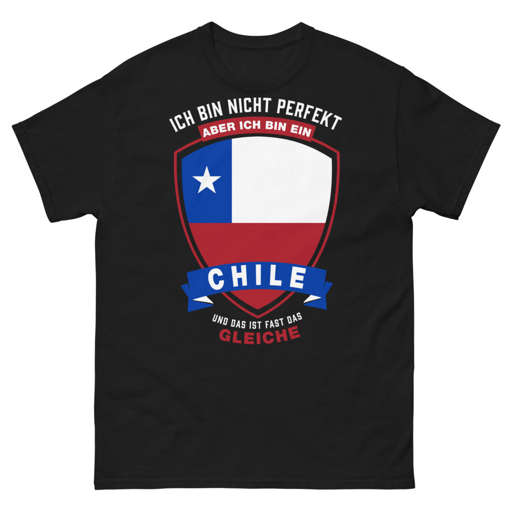 T-Shirt Chile schwarz Vorderseite - Humor und Stolz