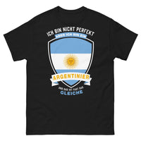 Thumbnail for T-shirt Argentine noir - Ich bin nicht perfekt