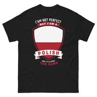 Thumbnail for T-shirt Pologne noir - I'm not perfect but I'm a Polish