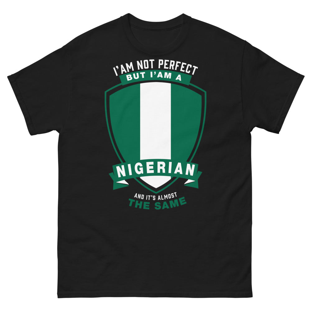 T-shirt Nigéria noir - I'm Not Perfect But I'm a Nigerian