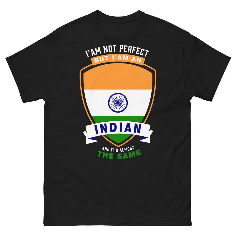 T-shirt Indian Heritage noir - I am Indian - presque pareil