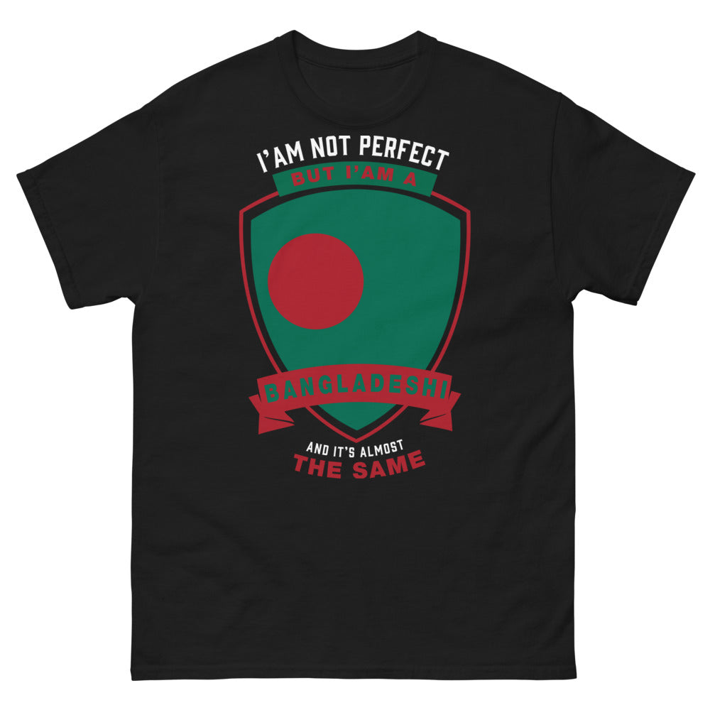 T-shirt bangladais noir - not perfect bangladais slogan