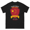 T-shirt Chine noir face - I'm Not Perfect