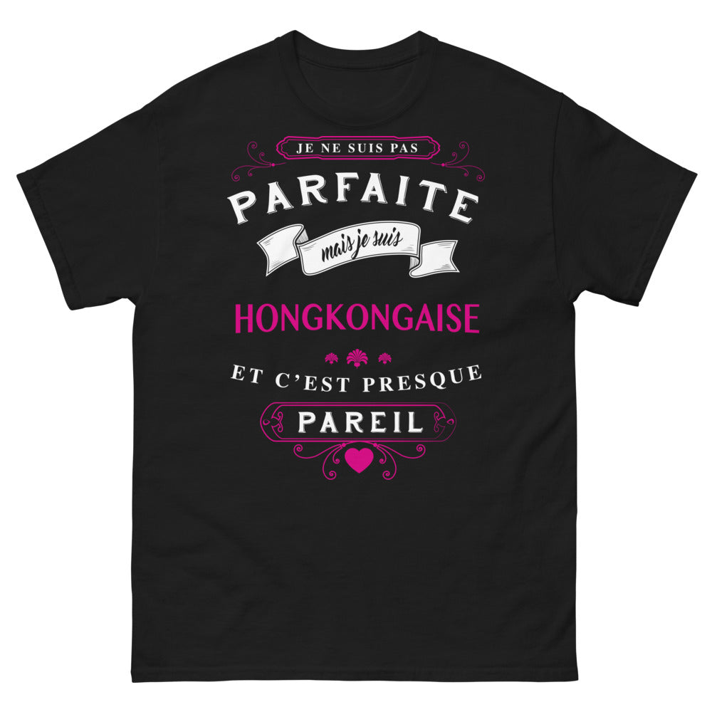 T-shirt Hongkongaise noir - humour et fierté locale