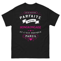 Thumbnail for T-shirt Hongkongaise noir - humour et fierté locale