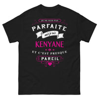 Thumbnail for T-shirt kenyane noir - Je ne suis pas parfaite mais je suis kenyane