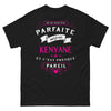 T-shirt kenyane noir - Je ne suis pas parfaite mais je suis kenyane