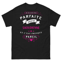 Thumbnail for T-shirt Saoudienne noir - je ne suis pas parfaite