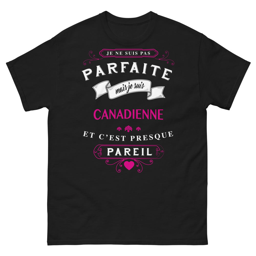 T-shirt Canada noir - humour et fierté